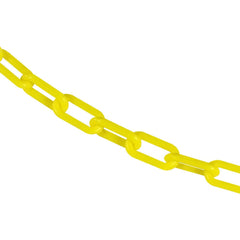 Barrier Rope & Chain; Type: Safety Chain; Snap End Material: Polyethylene, Plastic; Hook Fitting Material: Plastic; Color: Yellow; Link Type: Straight Link; Rope/ Chain Material: Polyethylene, Plastic