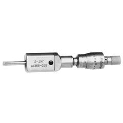 Mechanical Inside Micrometers; Minimum Measurement (Decimal Inch): 0.2000; Maximum Measurement (Decimal Inch): 0.2400; Rod Type: Solid; Thimble Type: Ratchet Stop