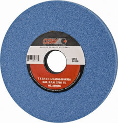 Surface Grinding Wheel: 7" Dia, 3/4" Thick, 1-1/4" Arbor, 46 Grit