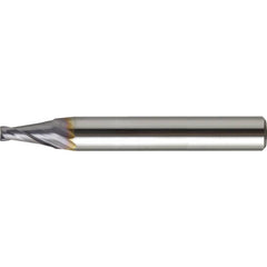 Tapered End Mill: 5 deg Angle per Side, 0.80 mm Small Dia, 3.00 mm LOC, 4 Flute, Square End