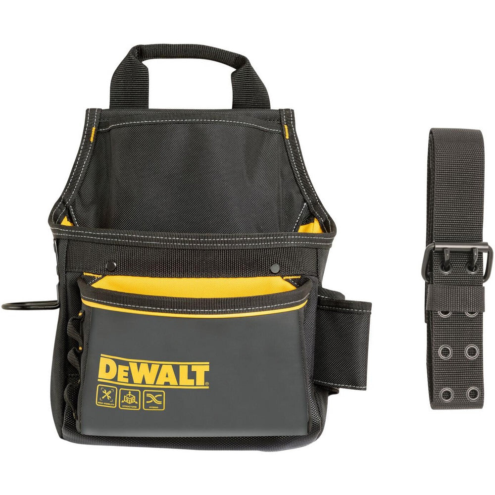 Tool Pouches & Holsters; Holder Type: Tool Pouch; Tool Type: Hammer, Utility Knife, Screw Driver, Speed Square, Tape Measure; Closure Type: Buckle; Material: Polyester; Color: Yellow, Black; Hand: Neutral; Belt Included: Yes