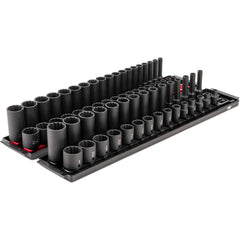 Deep Standard Impact Socket Set Socket Set: 68 Pc, 0.25 to 1" Socket