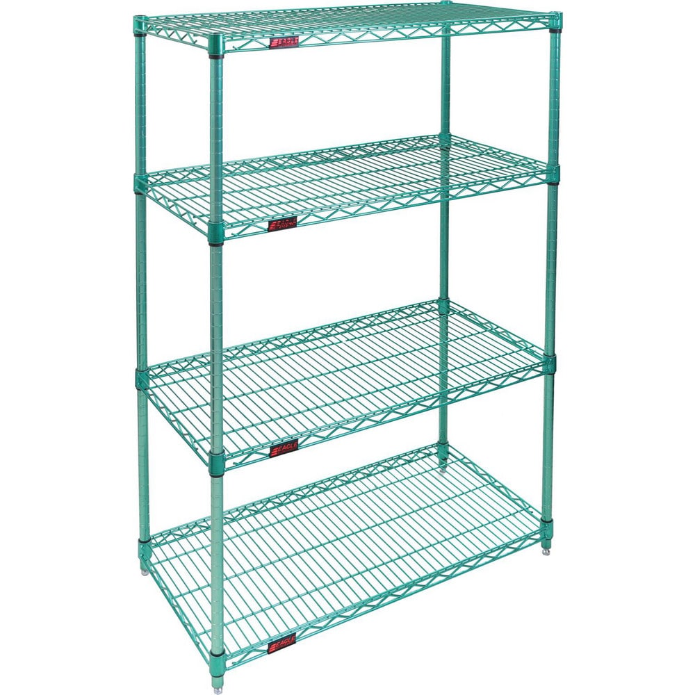 Wire Shelving; Shelving Type: Stationary Wire Shelving; Shelf Type: Adjustable; Adjustment Type: Split Sleeve; Shelf Capacity: 600; Mobility: Stationary; Depth (Inch): 24; Height (Inch): 74; Width (Inch): 72; Wire Shelving Material: Antimicrobial Steel