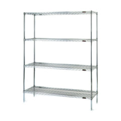 Wire Shelving; Shelving Type: Stationary Wire Shelving; Shelf Type: Adjustable; Adjustment Type: Split Sleeve; Shelf Capacity: 800; Mobility: Stationary; Depth (Inch): 18; Height (Inch): 74; Width (Inch): 36; Wire Shelving Material: Steel