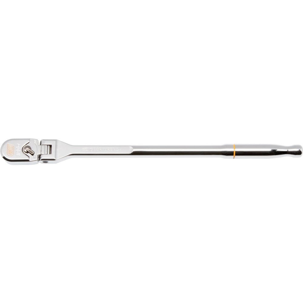 Ratchets; Tool Type: Ratchet; Drive Size: 0.375; Head Shape: Teardrop; Head Features: Reversible; Head Style: Flexible; Material: Alloy Steel; Finish: Polished Chrome; Overall Length (Inch): 13.52