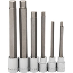 Socket Sets; Set Type: Socket Set; Measurement Type: SAE; Drive Size: 1/2; Minimum Size (Inch): 1/4