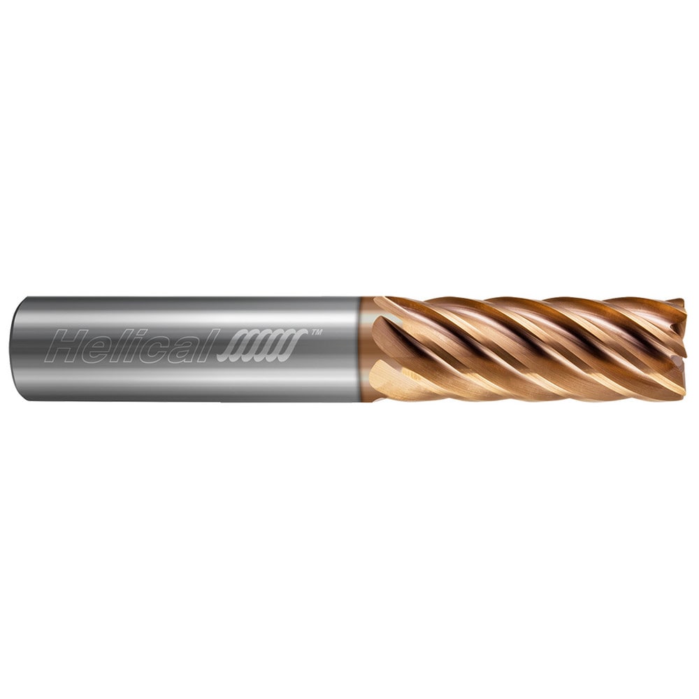 Corner Radius End Mill: 1/8" Dia, 5/8" LOC, 0.0100" Radius, 7 Flute, Solid Carbide