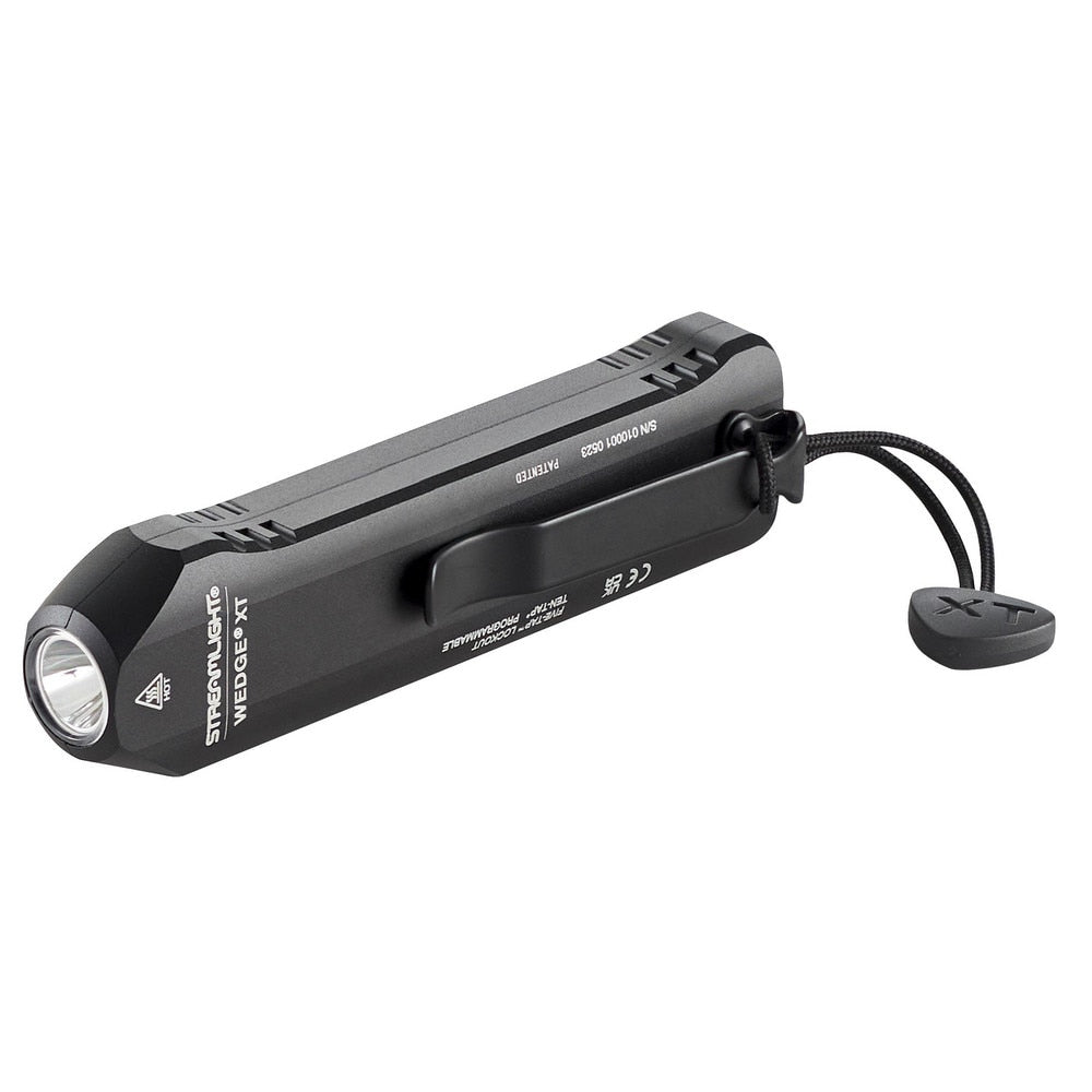 Handheld Flashlight: LED, 500 Lumens, 11 hr Max Run Time, Rechargeable Battery (Included)