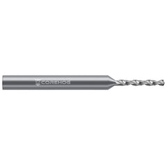 Micro Drill Bit: 0.0520" Dia, 130 deg, Solid Carbide