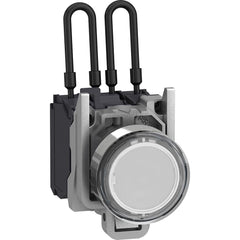 Pilot & Indicator Lights; Pilot Light Type: Press-to-Push Pilot Light; Lamp Type: LED; Light Color: White; Voltage: 24.00 V; Overall Diameter: 0.870; Electrical Connection Type: Screw Clamp; Panel Cut-out Diameter: 22 mm