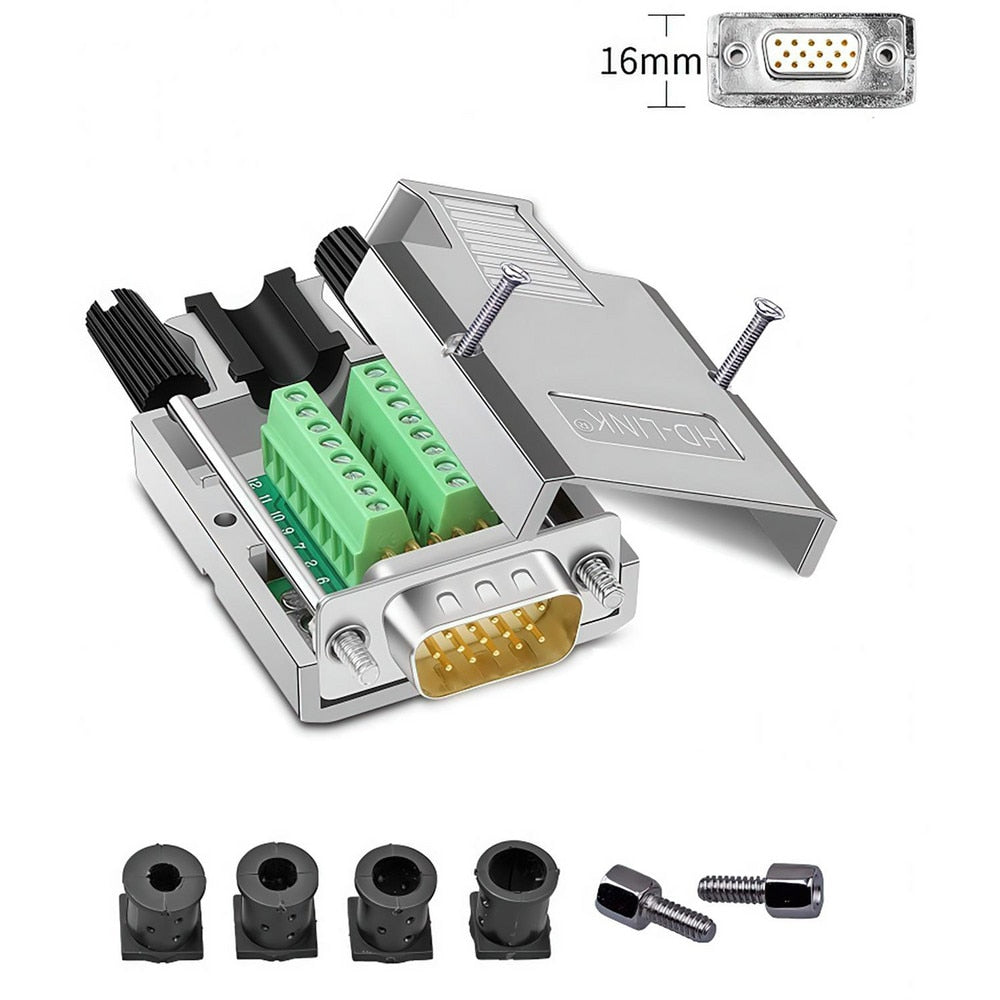 Computer Cable Accessories; Accessory Type: Adapter; For Use With: Data Networks Serial Data Transmission Device Management Instrument Control; Connection Type: D-Sub RS-232 Serial; Number Of Connections: 15; Gender: Female; Housing Material: Zinc; Finish