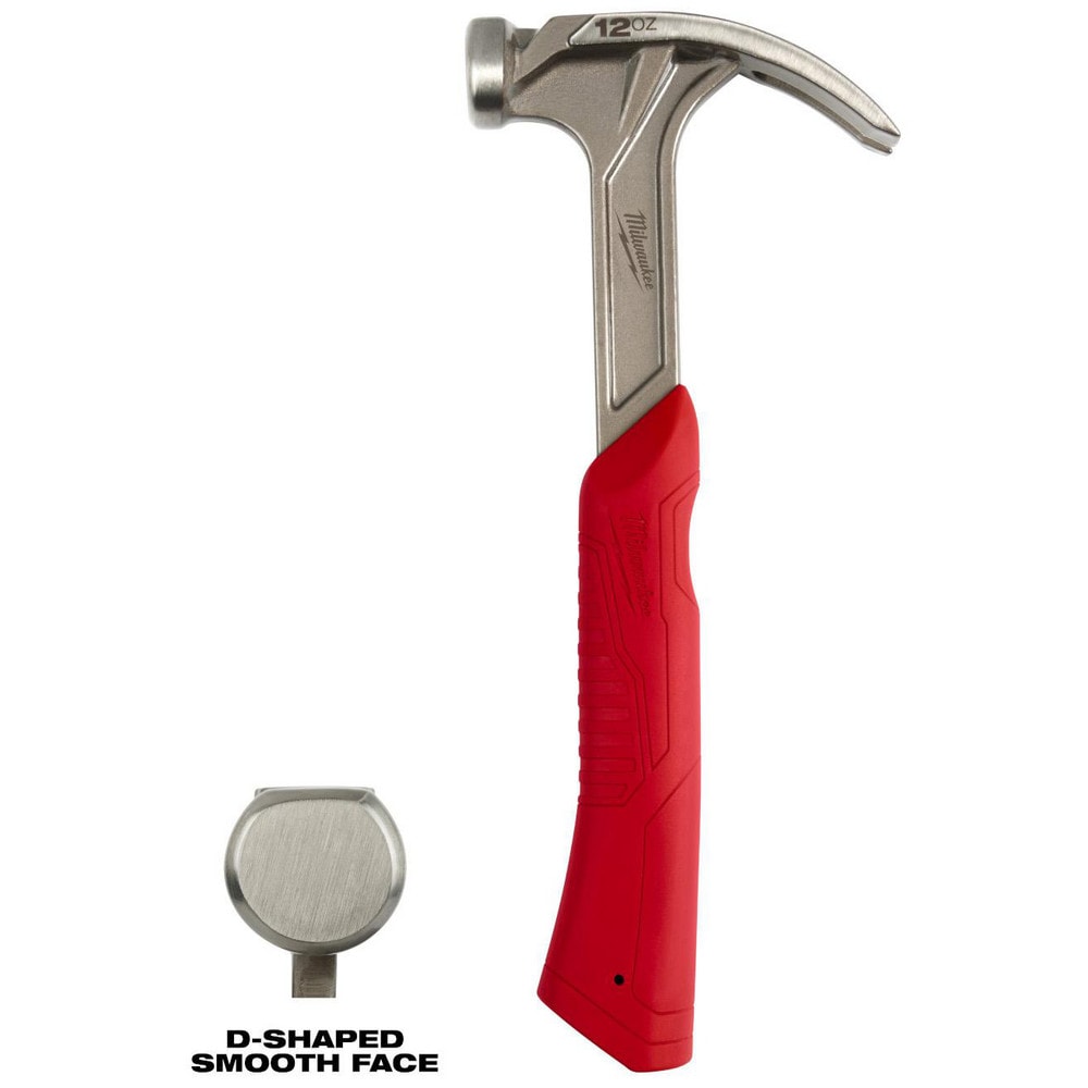 Nail & Framing Hammers; Claw Style: Curved; Head Weight (Oz): 12; Head Material: Steel; Handle Material: Steel; Face Surface: Smooth