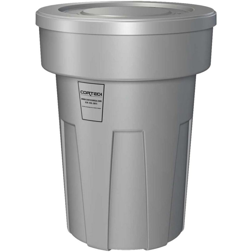 Trash Cans & Recycling Containers; Product Type: Trash Can; Type: Cortech Cobra Trash Can; Container Capacity: 25 Gallons; Container Shape: Round; Lid Type: No Lid; Container Material: Polyethylene; Color: Green; Material: Plastic