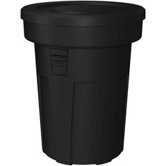 Trash Cans & Recycling Containers; Product Type: Trash Can; Type: Cortech Cobra Trash Can; Container Capacity: 45 Gallons; Container Shape: Round; Lid Type: No Lid; Container Material: Polyethylene; Color: Black; Material: Plastic