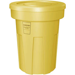 Trash Cans & Recycling Containers; Product Type: Trash Can; Type: Cortech Cobra Trash Can; Container Capacity: 45 Gallons; Container Shape: Round; Lid Type: No Lid; Container Material: Polyethylene; Color: Yellow; Material: Plastic