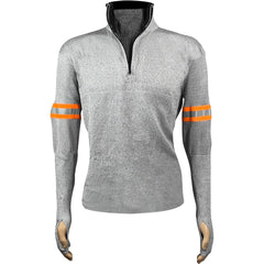 Work Shirt: Cut-Resistant, Long Sleeve, X-Large, Olefin, Polyester & Glass, Gray, 0 Pocket