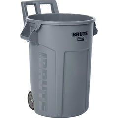 Trash Cans & Recycling Containers; Product Type: Recycling Container; Type: Recycling Station; Container Capacity: 32 gal; Container Shape: Round; Lid Type: Open Lid; Container Material: Resin; Color: Gray; Material: Resin