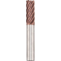 Corner Radius End Mill: 16.00 mm Dia, 64.00 mm LOC, 3.00 mm Radius, 7 Flute, Solid Carbide