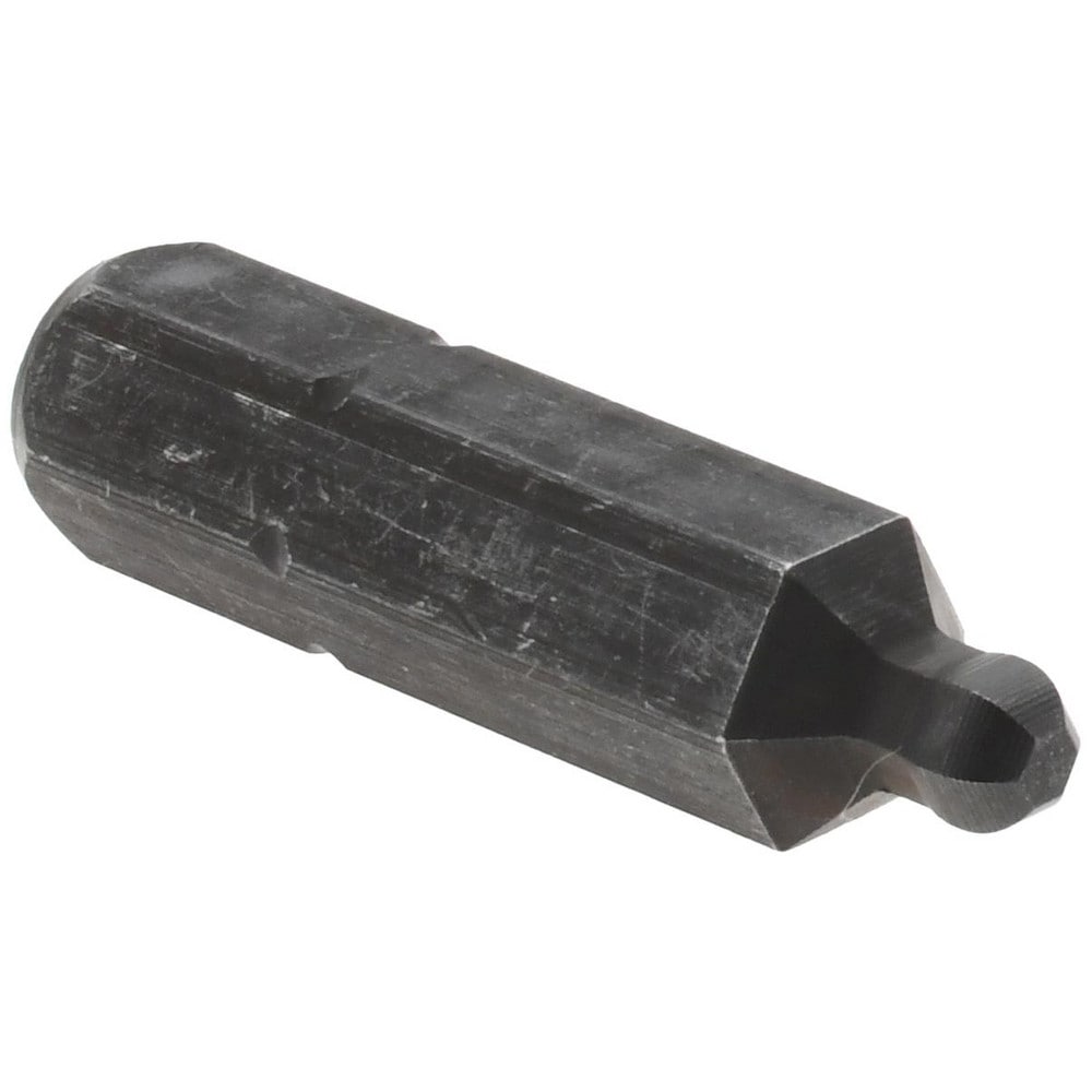 Hex Screwdriver Bits; Type: Ball End Hex Bit; Ball End: Yes; Measurement Type: Inch; Drive Size: 1/4; Hex Size (Inch): 1/8