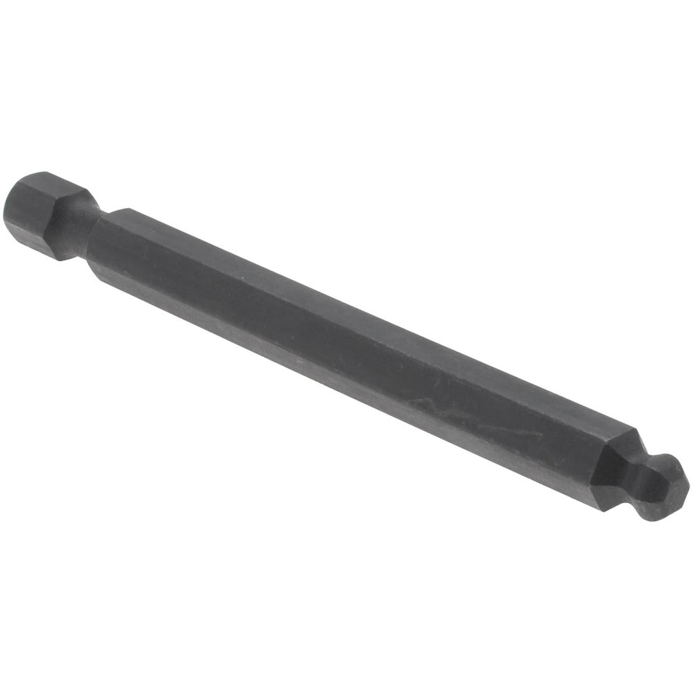 Power Screwdriver Bit: Ball End Hex Bit, 7/64" Hex