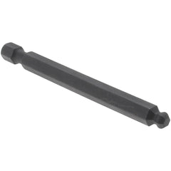 Power Screwdriver Bit: Ball End Hex Bit, 3/32" Hex