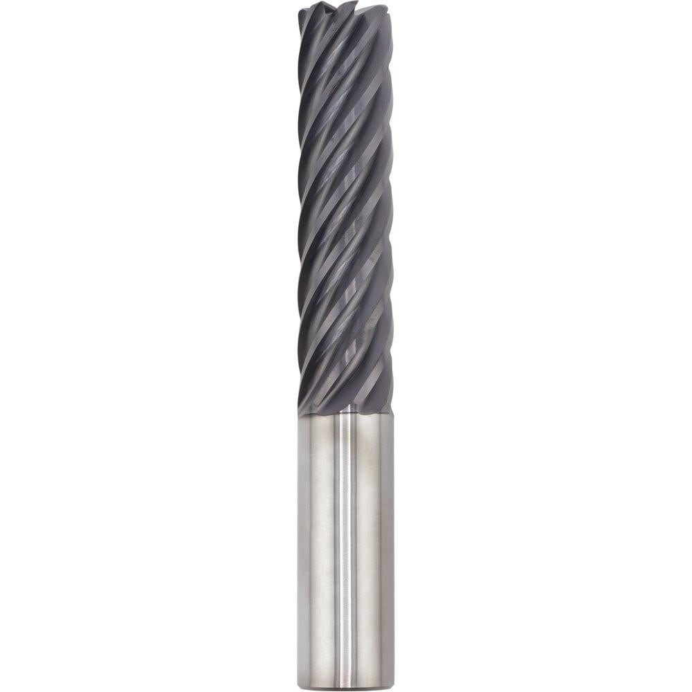 Corner Radius End Mill: 20.00 mm Dia, 80.00 mm LOC, 3.00 mm Radius, 7 Flute, Solid Carbide