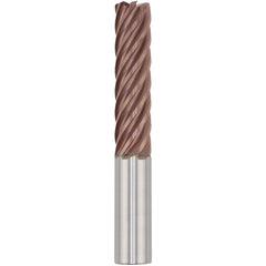 Corner Radius End Mill: 3/4" Dia, 2-1/4" LOC, 0.0300" Radius, 7 Flute, Solid Carbide