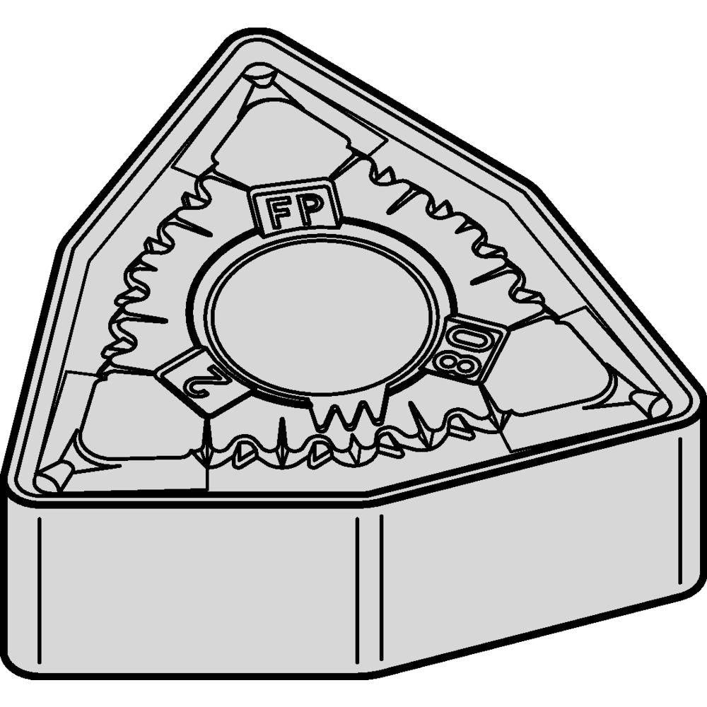 Turning Insert: WNMG432FP KCP25C, Carbide