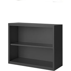 Bookcases; Overall Height: 30; Overall Width: 36; Overall Depth: 18; Material: Steel; Color: Wine Red; Shelf Weight Capacity: 160