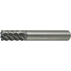 Corner Radius End Mill: 16.00 mm Dia, 32.00 mm LOC, 4.0 mm Radius, 6 Flute, Solid Carbide