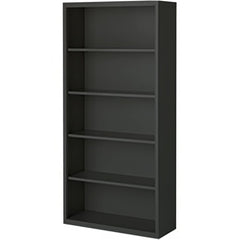 Bookcases; Overall Height: 72; Overall Width: 36; Overall Depth: 13; Material: Steel; Color: Yellow; Shelf Weight Capacity: 160