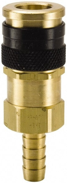 Pneumatic Hose Coupling: 3/8" Body Dia, Industrial Interchange