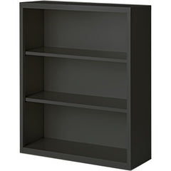 Bookcases; Overall Height: 42; Overall Width: 36; Overall Depth: 18; Material: Steel; Color: Walnut; Shelf Weight Capacity: 160