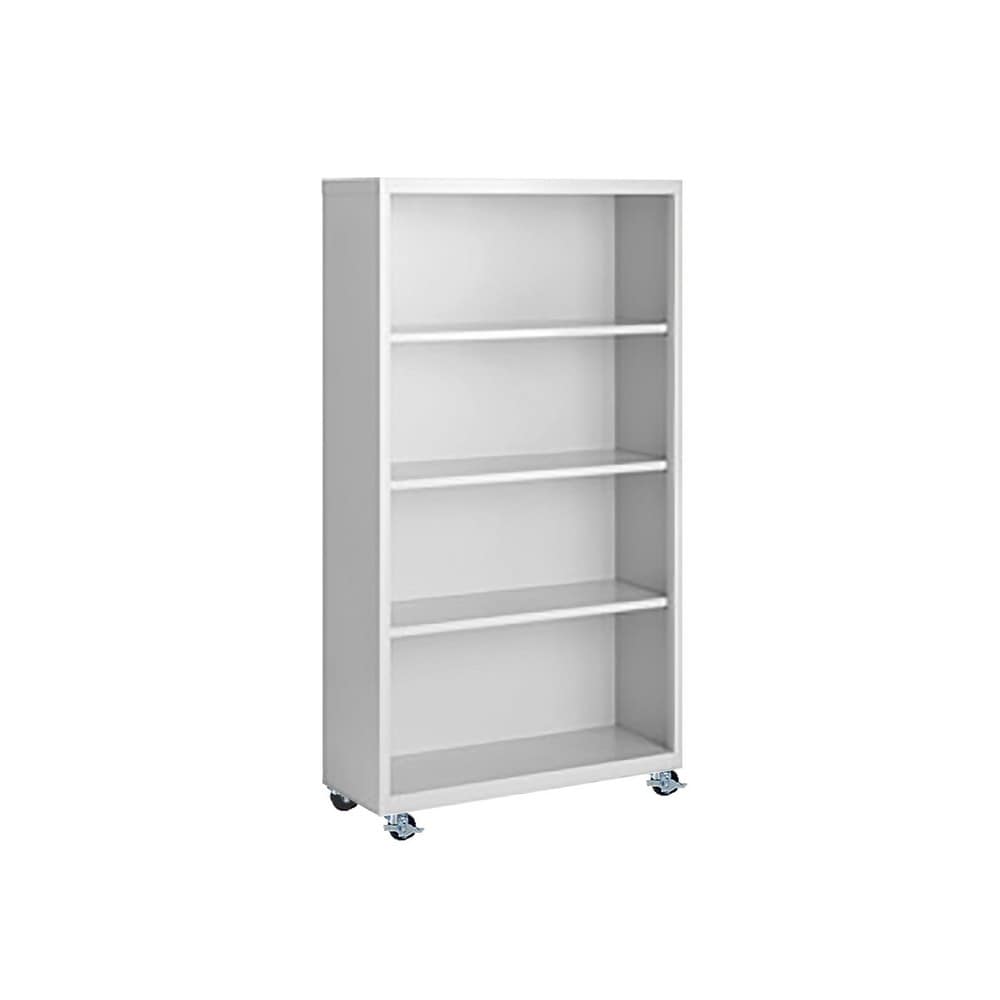 Bookcases; Overall Height: 55; Overall Width: 36; Overall Depth: 13; Material: Steel; Color: Hunter Green; Shelf Weight Capacity: 160