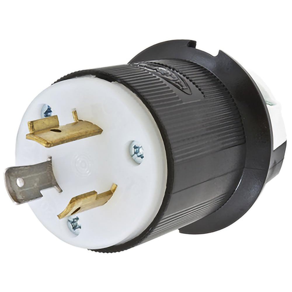 Twist Lock Plugs & Connectors; Connector Type: Plug; Grade: Commercial; Material: Nylon; Grounding Style: Grounding; Amperage: 20.0000; Voltage: 277V; Power Rating: 277; Number Of Poles: 2