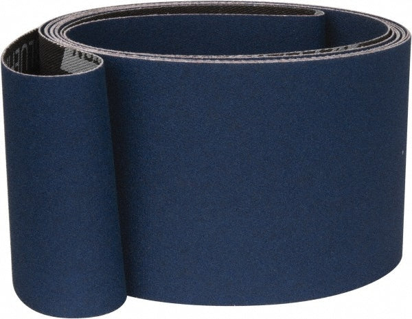 Abrasive Belt:  3" Wide, 132" OAL, 36 Grit, Zirconia Alumina