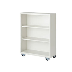 Bookcases; Overall Height: 45; Overall Width: 36; Overall Depth: 18; Material: Steel; Color: Walnut; Shelf Weight Capacity: 160