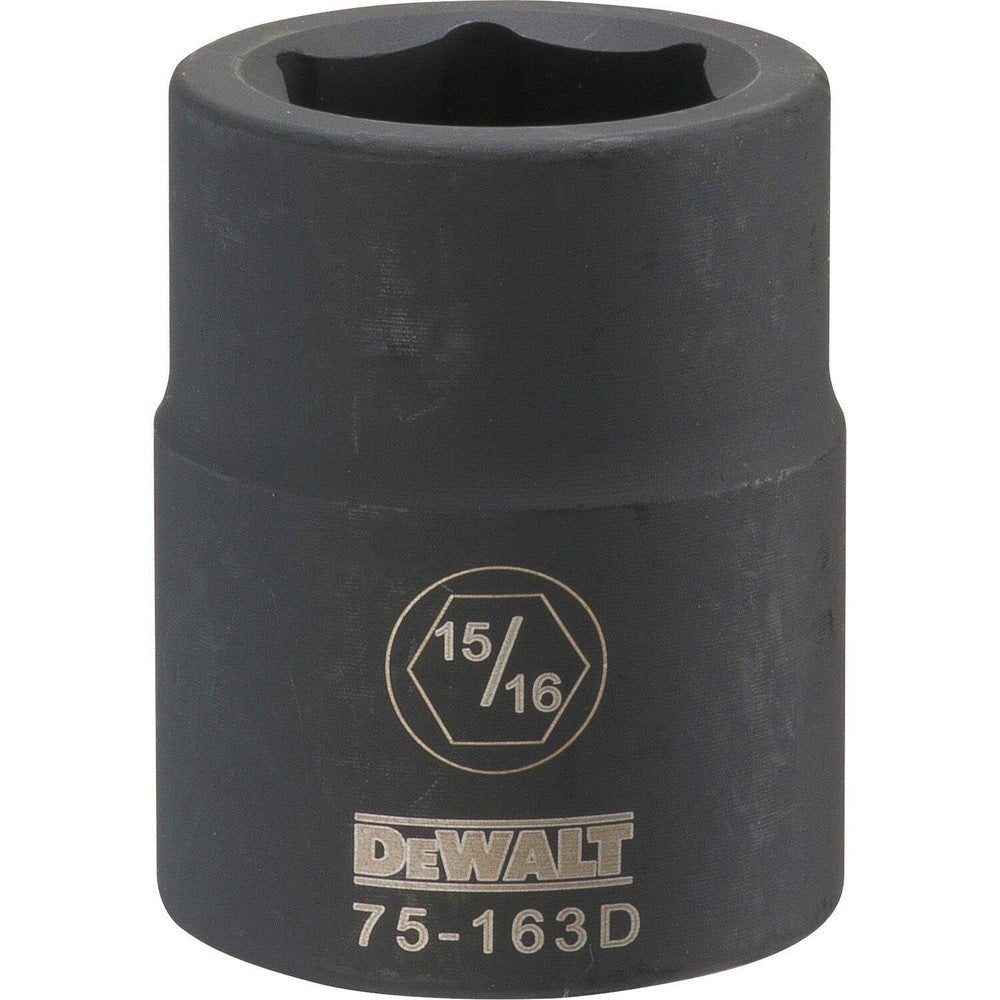 Impact Socket: 3/4" Drive, 15/16" Socket, Hex Drive