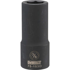 Impact Socket: 3/4" Drive, 7/8" Socket, Hex Drive