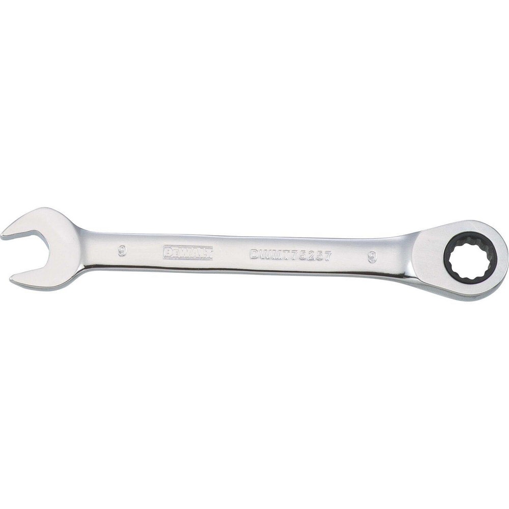 Combination Wrench: 9.00 mm Head Size, 15 deg Offset