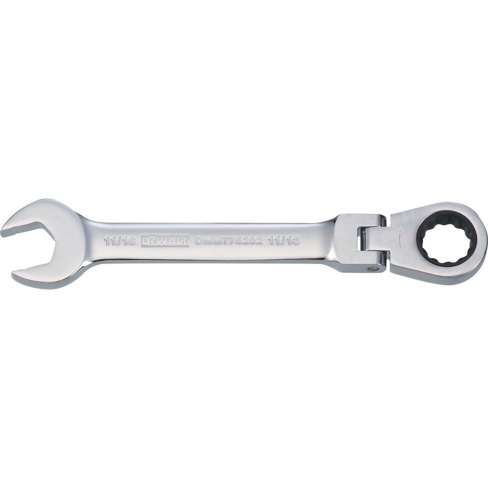 Combination Wrench: 11/16" Head Size, 15 deg Offset