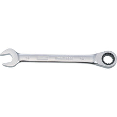 Combination Wrench: 12.00 mm Head Size, 15 deg Offset