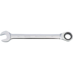 Combination Wrench: 21.00 mm Head Size, 15 deg Offset