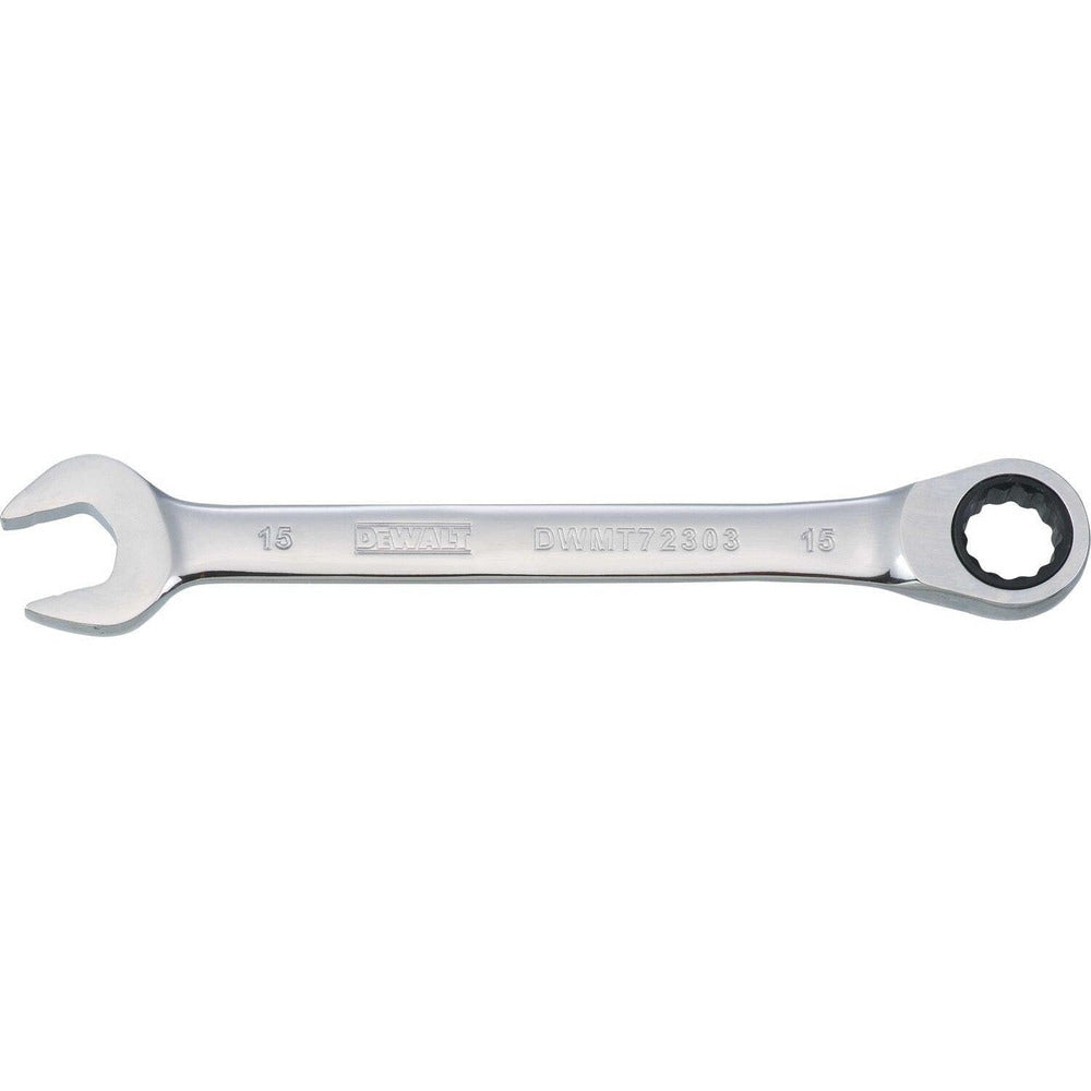 Combination Wrench: 15.00 mm Head Size, 15 deg Offset