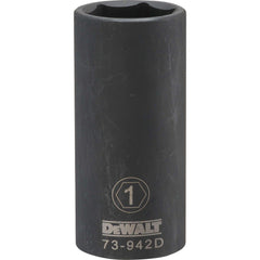 Impact Socket: 1/2" Drive, 1" Socket, Hex Drive