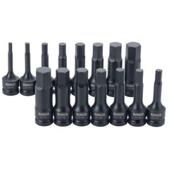 Hex & Torx Bit Socket Sets; Set Type: Hex Bit; Type: Hex Bit Socket Set; Drive Size: 1/2; Minimum Set Hex Size (Inch): 5/16