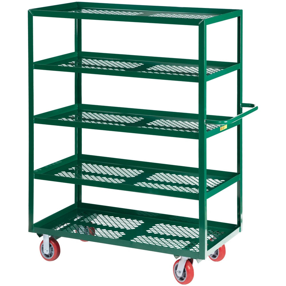 Nursery Utility Cart: 53-1/2" Long, 24" Wide, Steel, 2000 lb Capacity, Green