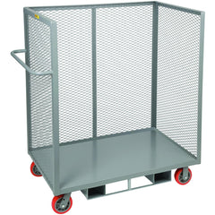 Forkliftable Order Picking Utility Cart: 53-1/2" Long, 24" Wide, Steel, 3600 lb Capacity, Gray