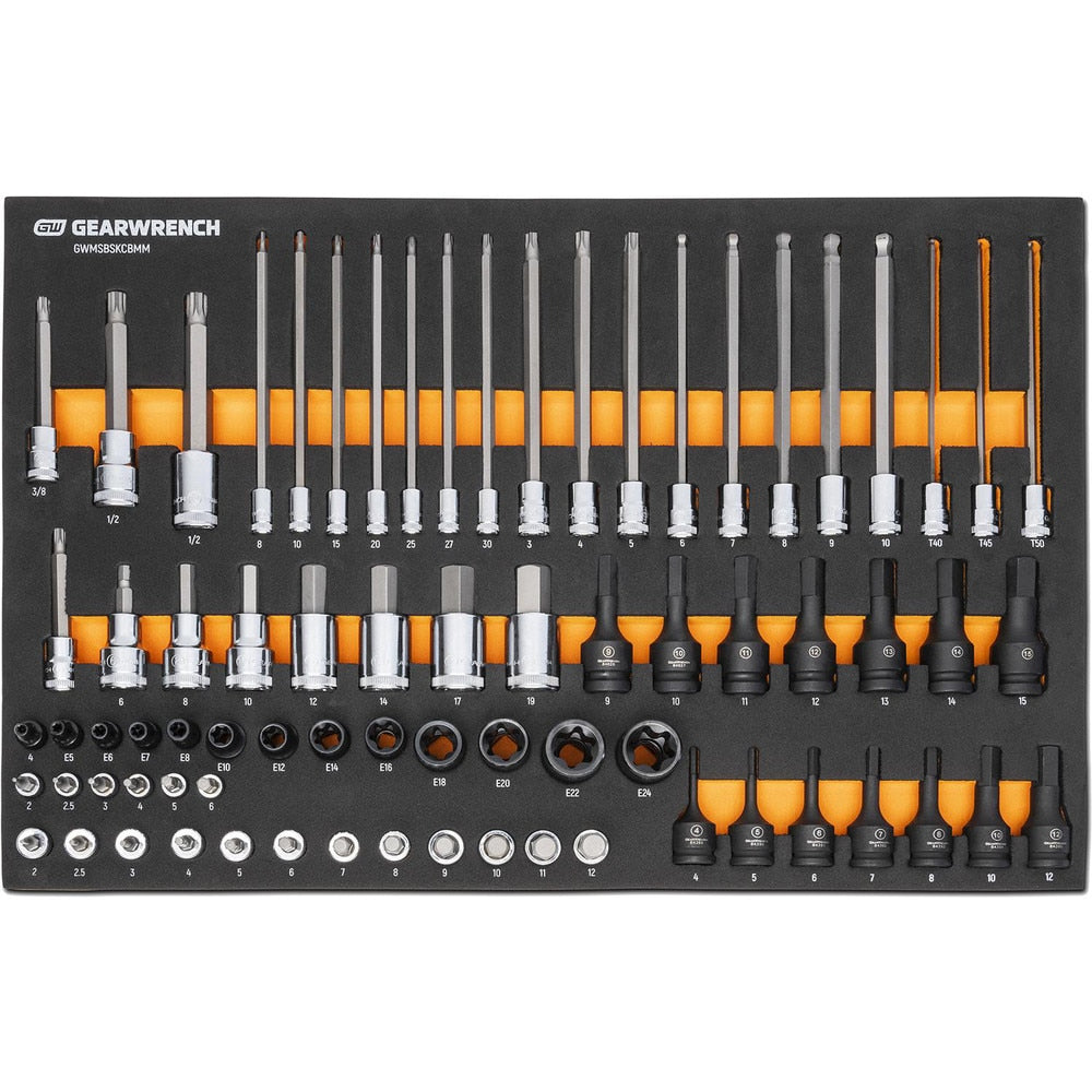 Impact Deep Ratchet Set Standard Socket Set: 74 Pc,