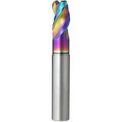 Corner Radius End Mill: 20 mm Dia, 30.00 mm LOC, 4.00 mm Radius, 3 Flute, Solid Carbide